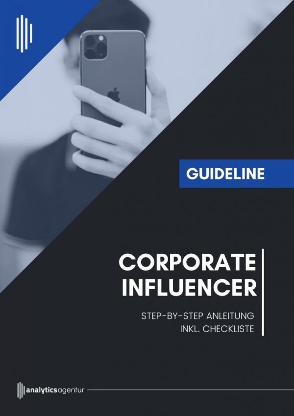 Corporate Influencer Anleitung inkl. Checkliste für Mitarbeiter Cover