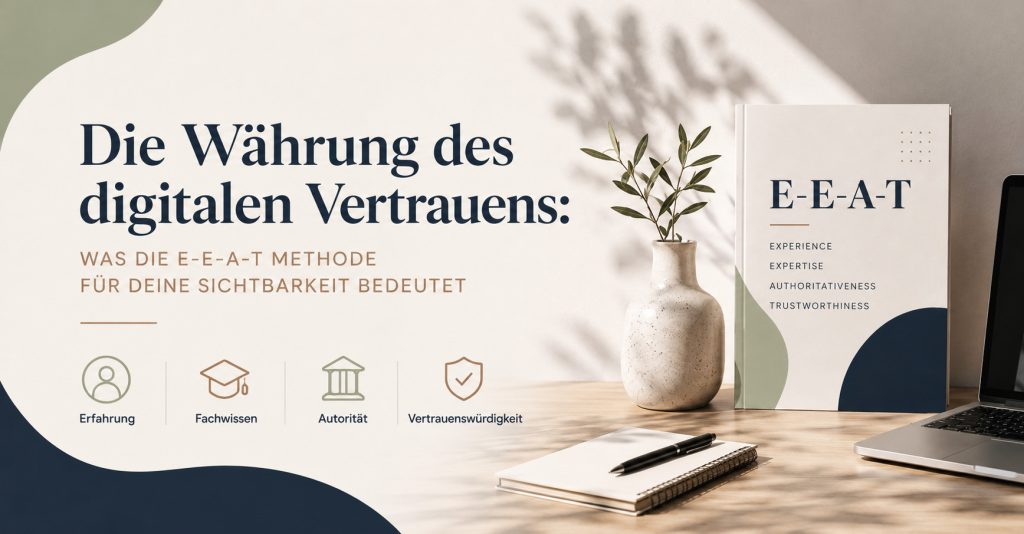 Die Währung des digitalen Vertrauens: Was die E-E-A-T Methode für deine Sichtbarkeit bedeutet